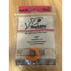 SharkBite U710A Orange 200 PSI Plastic Pipe/Tubing Disconnect Clip 1/2 Dia. in.